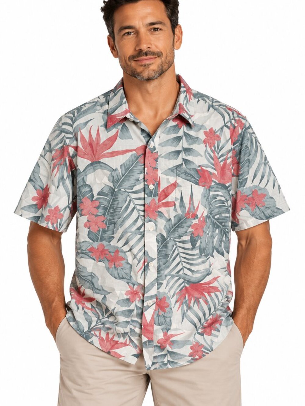 TravisMathew XXL 2 Shirt Bundle Tropical Floral Button Down Golf Resort Coastal - Picture 2 of 13